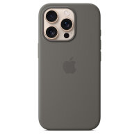 Apple iPhone 16Pro Silicone Case MS steingrau
