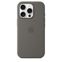 Apple iPhone 16Pro Silicone Case MS steingrau