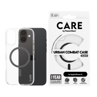 CARE iPhone16 ClearCase Schwarz MagSafe
