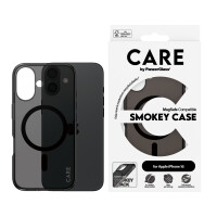 CARE iPhone16 ClearCase Smokey Black-MS