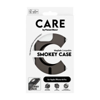 CARE iPhone16 Pro Clear Case Smokey Schwarz MS