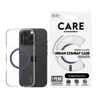 CARE iPhone16 Pro Clear Case Blau MagSafe