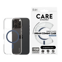CARE iPhone16Pro Cl-Case Blue-MagSafe