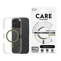CARE iPhone16 Pro Clear Case Grün MagSafe