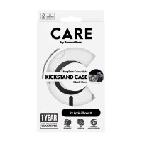 CARE iPhone16 Kickstand Case Schwarz MagSafe